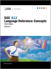 Cover of: SAS 9.1.3 Language Reference: Concepts