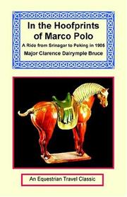 Cover of: In The Hoofprints Of Marco Polo by Clarence Dalrymple Bruce