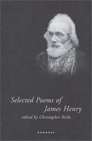 Cover of: Selected poems of James Henry