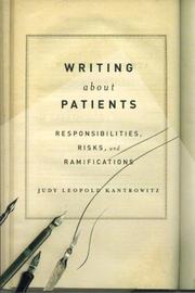 Cover of: Writing About Patients by Judy Leopold Kantrowitz