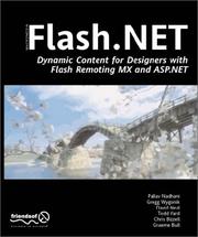 Cover of: Flash.NET - Dynamic Content for Designers with Flash Remoting MX and ASP.NET