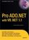 Cover of: Pro ADO.NET with VB .NET 1.1