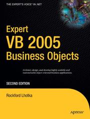 Cover of: Expert VB 2005 Business Objects by Rockford Lhotka