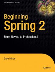 Cover of: Beginning Spring 2: From Novice to Professional (Beginning: from Novice to Professional)