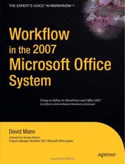 Cover of: Workflow in the 2007 Microsoft Office System