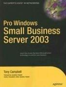 Cover of: Pro Windows Small Business Server 2003 (Pro)