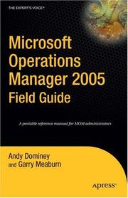 Cover of: Microsoft Operations Manager 2005 Field Guide (Expert's Voice)