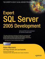 Cover of: Expert SQL Server 2005 Development (Expert)