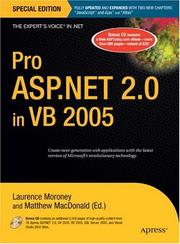 Cover of: Pro ASP.NET 2.0 in VB 2005, Special Edition (Pro)