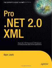 Cover of: Pro .NET 2.0 XML (Expert's Voice in .Net) by Bipin Joshi