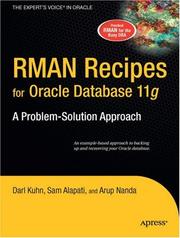 Cover of: RMAN Recipes for Oracle Database 11g: A Problem-Solution Approach (Expert's Voice in Oracle)