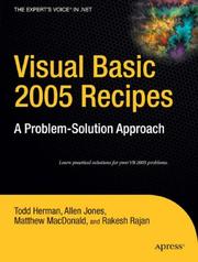 Cover of: Visual Basic 2005 Recipes by Todd Herman, Allen Jones, Matthew MacDonald, Rakesh Rajan