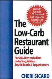 Cover of: The Low-Carb Restaurant: Eat Well at America's Favorite Restaurants and Stay on Your Diet