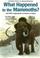 Cover of: What Happened to the Mammoths