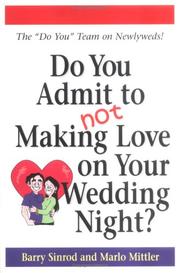 Cover of: Do You Admit Not Making Love on Your Wedding Night