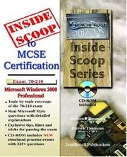 Cover of: InsideScoop to MCSE 70-210 Windows® 2000 Professional Certification (With CD Exam) (InsideScoop)