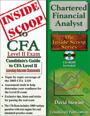 Cover of: InsideScoop to Chartered Financial Analyst (CFA) Level II (With CD-ROM Exam) (InsideScoop)