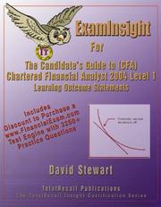 Cover of: ExamInsight For the Candidate's Guide to (CFA) Chartered Financial Analyst 2004 Level I Learning Outcome Statements