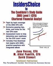 Cover of: InsidersChoice to The Candidate's Guide for 2005 Level I (CFA) Chartered Financial Analyst Learning Outcome Statements (With Download eBook and Exams)