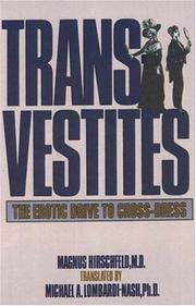 Die Transvestiten by Magnus Hirschfeld