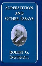 Cover of: Superstition and Other Essays by Robert Green Ingersoll