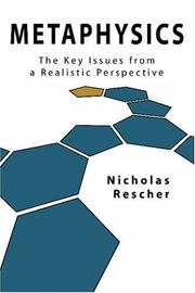 Cover of: Metaphysics by Rescher, Nicholas.
