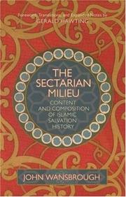 Cover of: The sectarian milieu by John E. Wansbrough