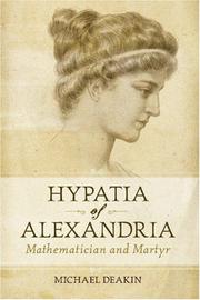 Cover of: Hypatia of Alexandria by Michael  A. B. Deakin