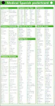 Medical Spanish Pocketcard (single Card)