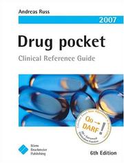 Cover of: Drug Pocket 2007: Clinical Reference Guide