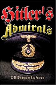 Cover of: Hitler's admirals by G. H. Bennett
