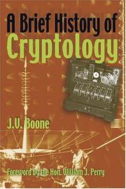 Cover of: A Brief History of Cryptology by J. V. Boone