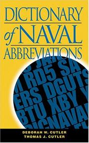 Cover of: Dictionary Of Naval Abbreviations (Blue and Gold)