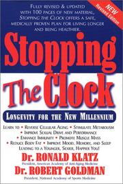 Cover of: Stopping the Clock by Ronald Klatz, Robert Goldman - undifferentiated