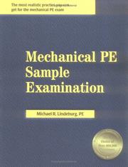 Mechanical PE Sample Examination by Michael R. Lindeburg