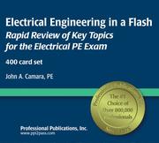 Cover of: Electrical Engineering In A Flash by John A. Camara