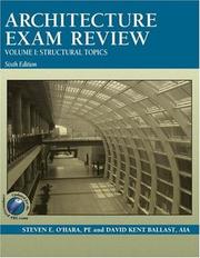 Cover of: Architecture Exam Review by Steven E. O'Hara, David Kent Ballast