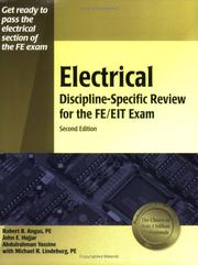 Cover of: Electrical discipline-specific review for the FE/EIT exam