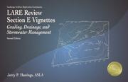 Cover of: LARE Review Section E Vignettes: Grading, Drainage, and Stormwater Management, 2nd ed.