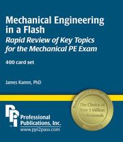 Cover of: Mechanical Engineering in a Flash: Rapid Review of Key Topics for the Mechanical Pe Exam