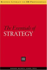 Cover of: The Essentials of Strategy (Business Literacy for Hr Professionals) by 