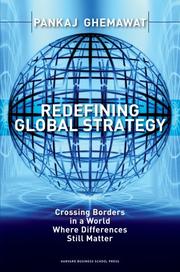 Cover of: Redefining Global Strategy by Pankaj Ghemawat