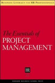 Cover of: Essentials of Project Management (Business Literacy for Hr Professionals)
