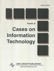 Cover of: Annals of Cases on Information Technology (Cases on Information Technology Series)