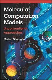 Cover of: Molecular Computation Models: Unconventional Approaches