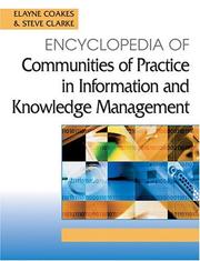Cover of: Encyclopedia of Communities of Practice in Information And Knowledge Management | 