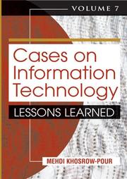 Cover of: Cases on Information Technology: Lessons Learned (Cases on Information Technology Series) (Cases on Information Technology Series)