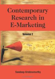 Cover of: Contemporary Research In E-marketing by Sandeep Krishnamurthy