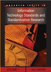 Cover of: Advanced topics in information technology standards and standardization research