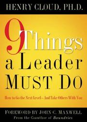 9 things a leader must do